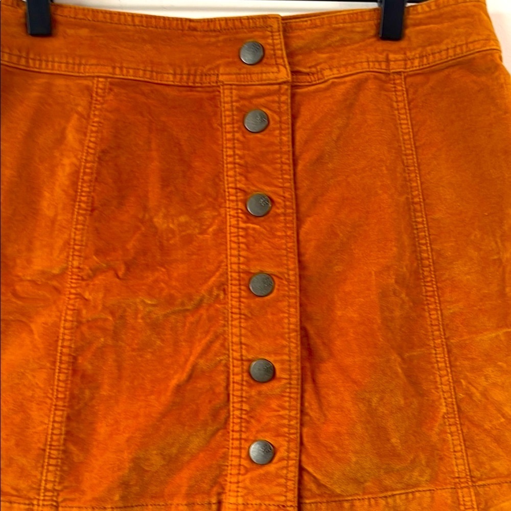 Madewell Orange Mini A-line Skirt Casual - Picture 6 of 8
